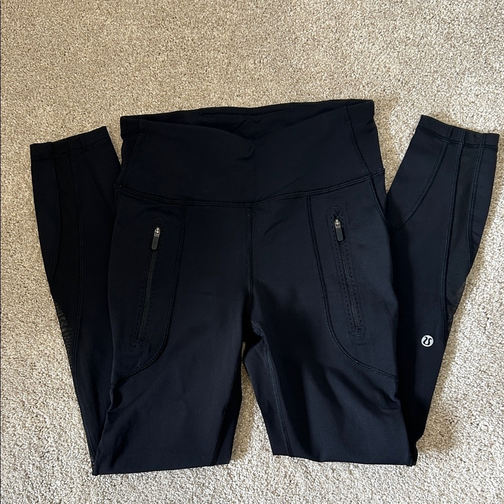 Lululemon Black High-Waisted Leggings Size 4
